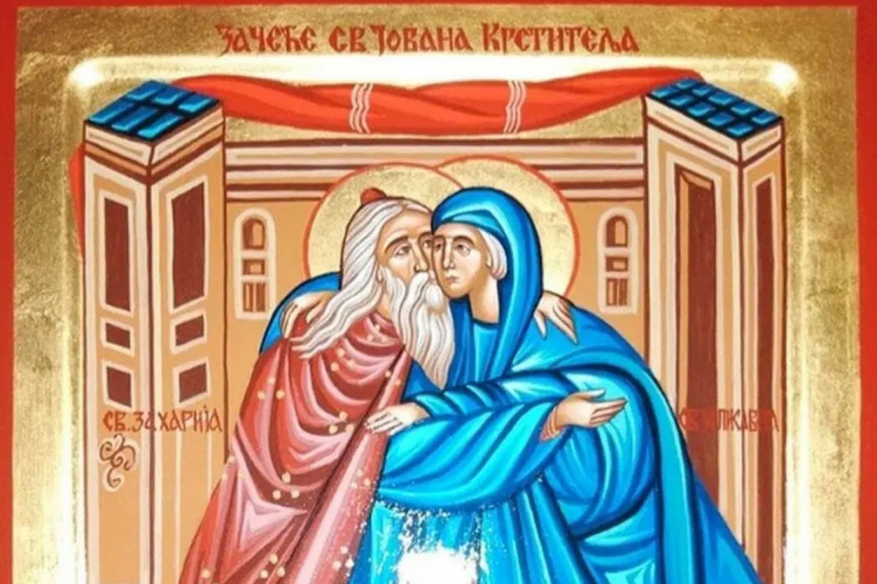 SUTRA JE CRNO SLOVO I VELIKI PRAVOSLAVNI PRAZNIK: Slavimo Začeće Svetog Jovana Krstitelja!