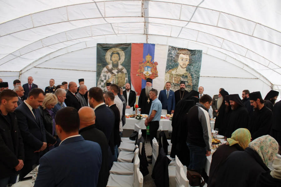 POsle svete liturgije, usledila je praznična trpeza ljubavi