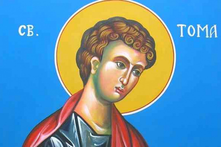 SUTRA JE CRNO SLOVO I SLAVA MNOGIH SRBA: Obeležavamo Svetog apostola Tomu - Tomindan!