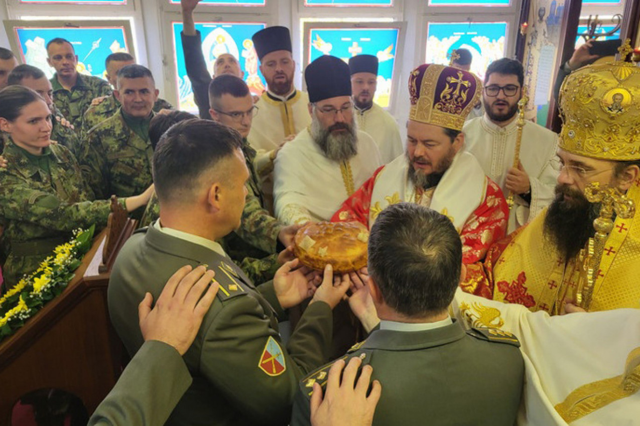 TIMOČKA BRIGADA PROSLAVILA SLAVU: Molitva svecu za zaštitu vojnika i blagoslov patrijarha Porfirija