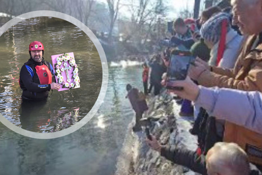 SVI SE OKUPILI NA RECI PRAČI: Neverovatne scene iz Republike Srpske na Bogojavljanje (VIDEO)