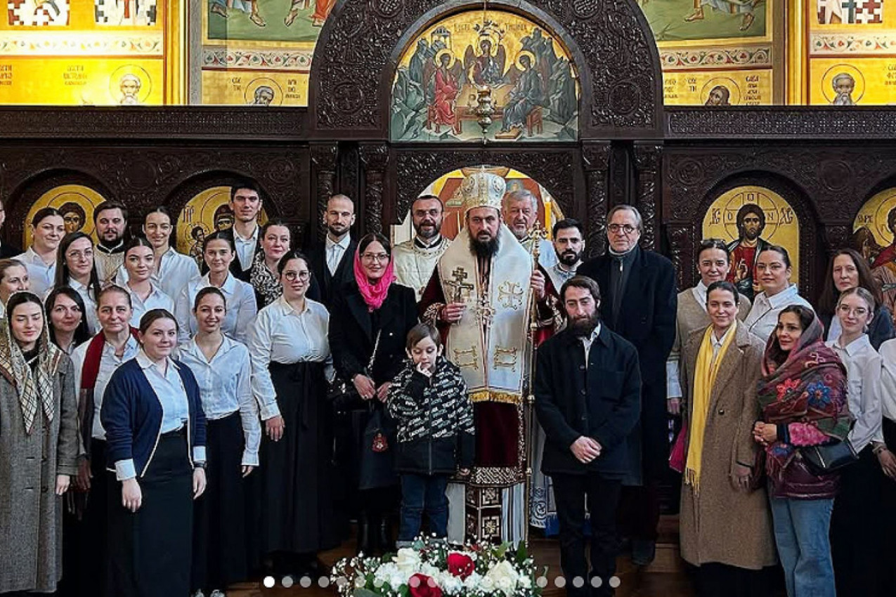 SVETOSAVSKE HIMNE ODJEKNULE U SRCU PARIZA: Liturgijsko sabranje i duhovna svečanost