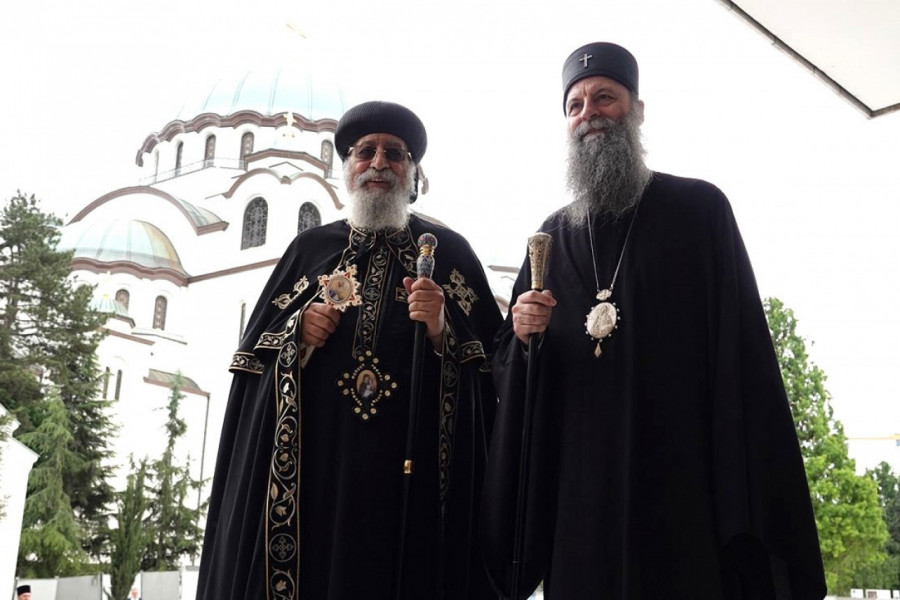 DUHOVNI SUSRET NA VRAČARU: Patrijarh Porfirije i patrijarh Tavadros II razgovarali o veri, iskušenjima i nadi