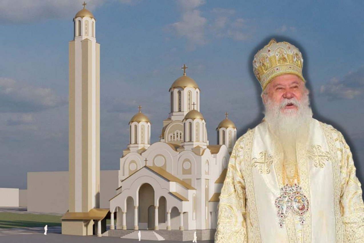 ISTORIJSKI DAN ZA SRBE U BOSNI: Mitropolit Hrizostom osveštao temelje buduće Saborne crkve u Istočnom Sarajevu – ovako će izgledati nova srpska svetinja
