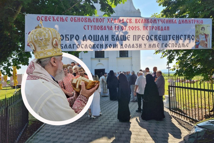 "PROĐOSMO KROZ OGANJ I VODU": Vladika Kirilo osveštao obnovljeni srpski hram u Hrvatskoj, koji je porušen ratnih devedesetih