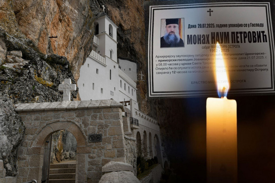 UPOKOJIO SE OMILJENI MONAH IZ OSTROGA: Bratstvo se danas oprostilo od oca Nauma