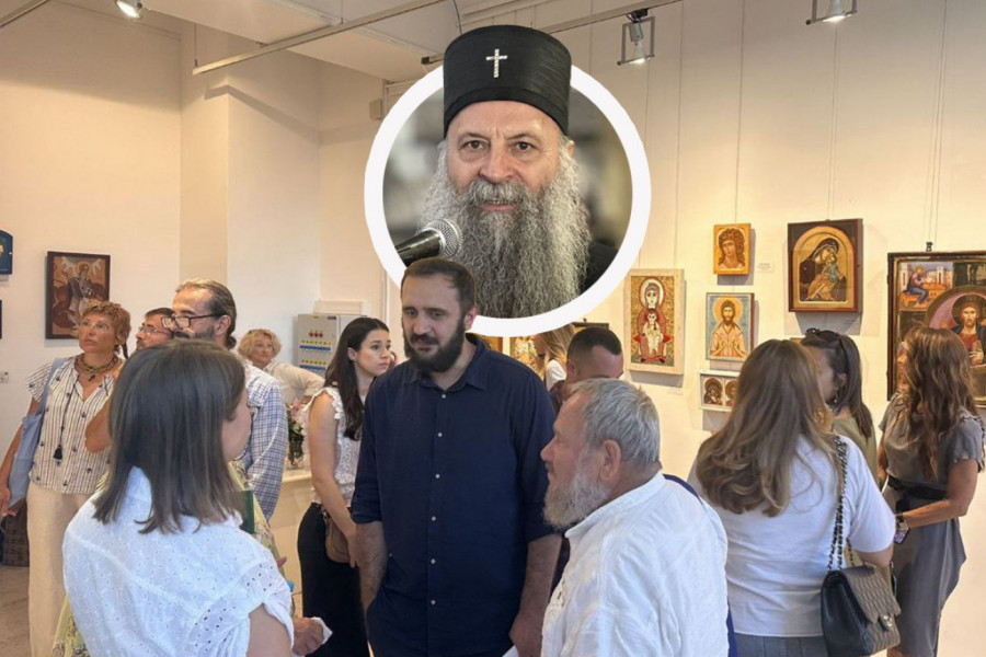 TAJNA SVETLOSTI U SRCU BEOGRADA: Patrijarh Porfirije otvorio izložbu „Svetlost Logosa“ koja vodi kroz boje, molitvu i inspiraciju Svetog Save