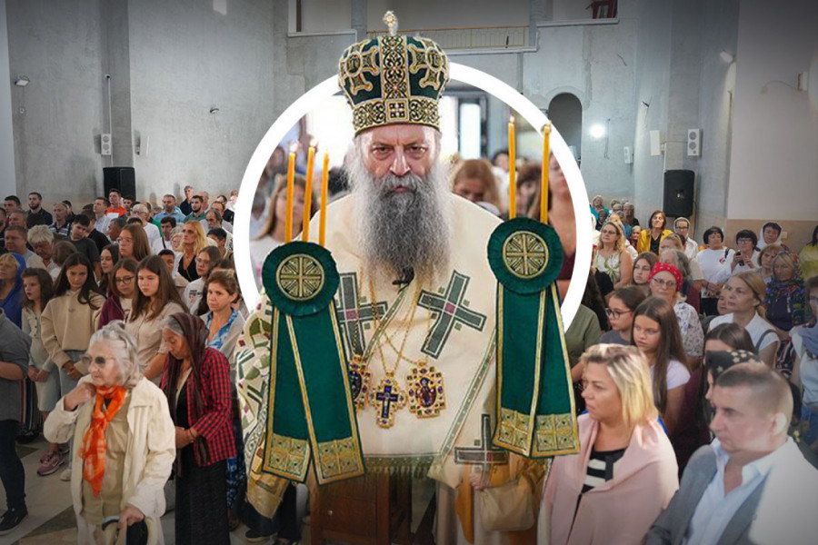 DUHOVNA RADOST U BEOGRADU: Patrijarh Porfirije na hramovnoj slavi u Kaluđerici