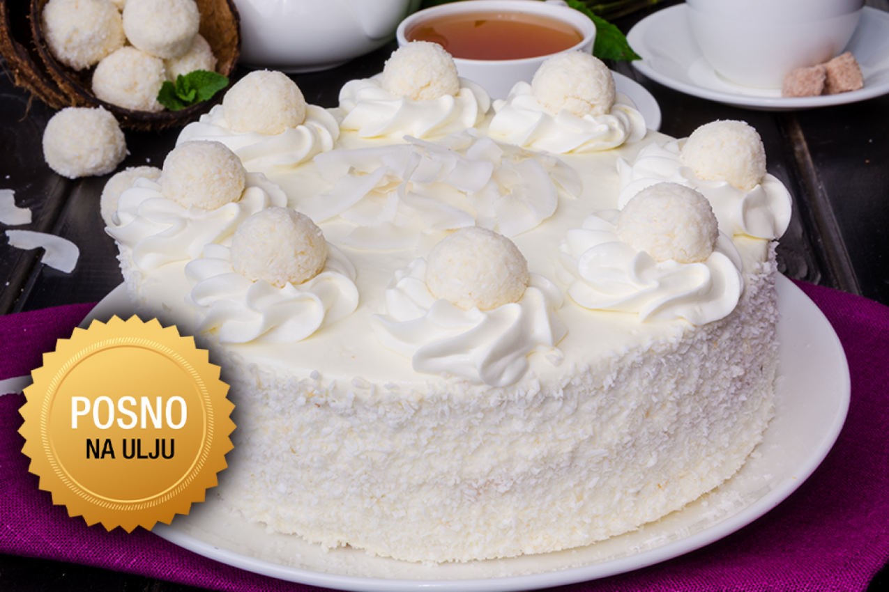 OD OVE PRAZNIČNE RAFAELO TORTE UVEK SE TRAŽI PARČE VIŠE: Posna verzija čuvene poslastice oduševiće celu porodicu