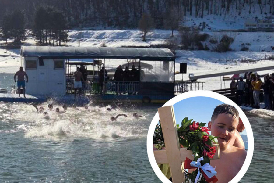 MALI JUNAK VELIKOG SRCA: Ognjen ima samo 12 godina i prvi je doplivao do Časnog krsta