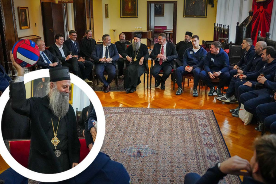 DAN POSLE POBEDE: Evo zbog čega su zlatni vaterpolisti posle Arene otišli kod patrijarha (FOTO)