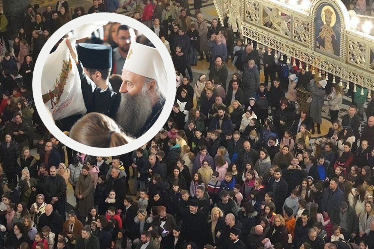 PATRIJARH DANAS DARIVAO DECU: Više od 2.000 paketića za učenike veronauke (FOTO)