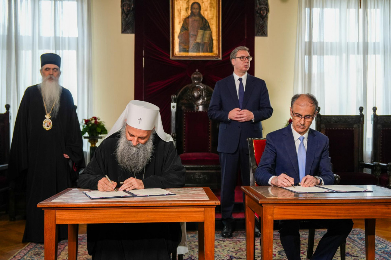 OSNIVANJE NOVOG UNIVERZITETA NIJE UPERENO NI PROTIV KOGA: Važna poruka patrijarha posle potpisivanja memoranduma