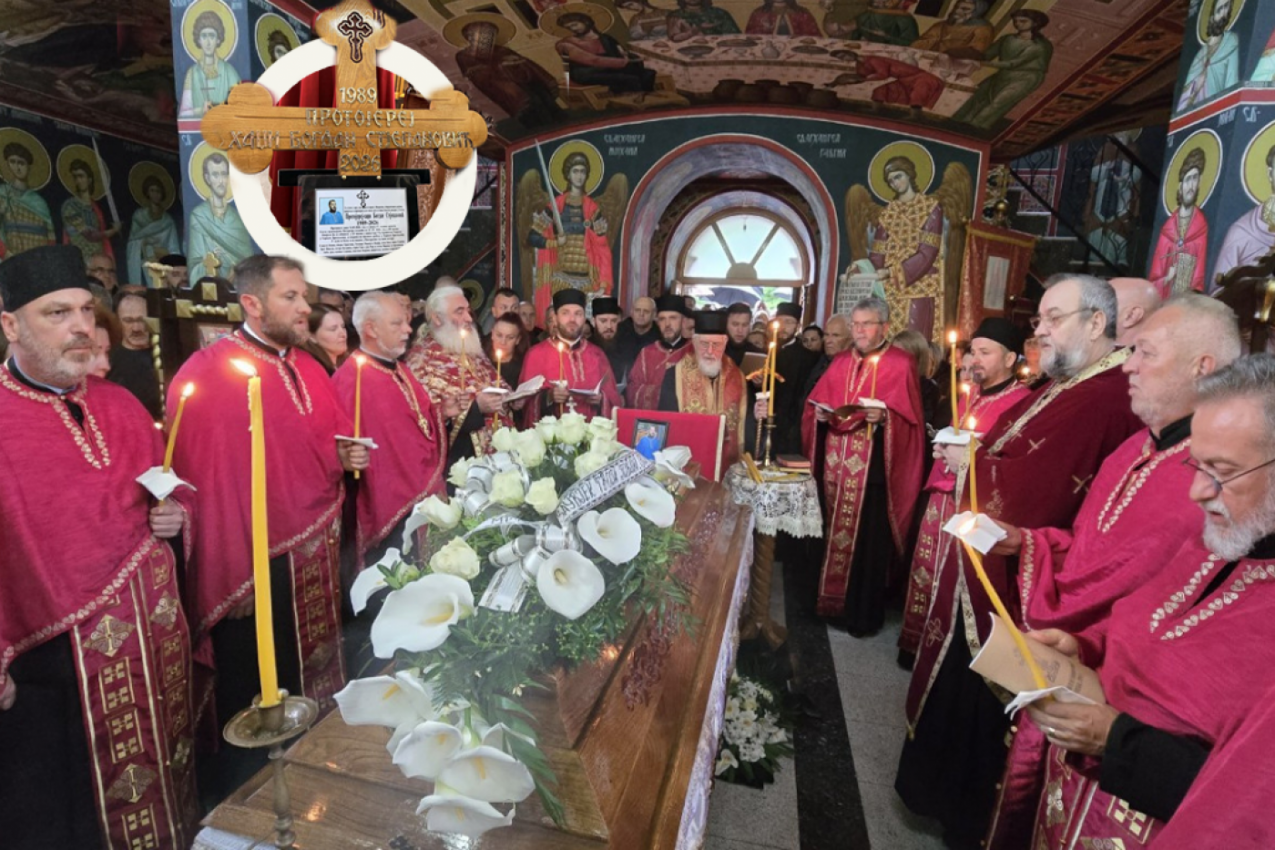 NEĆEMO ZABORAVITI OVO OPELO, I TO DA ŠKOLSKOG DRUGA PRVOGA ŠALJEMO U BOŽJE NARUČJE: Potresne reči jeromonaha Nikolaja na sahrani mladog sveštenika Bogdana