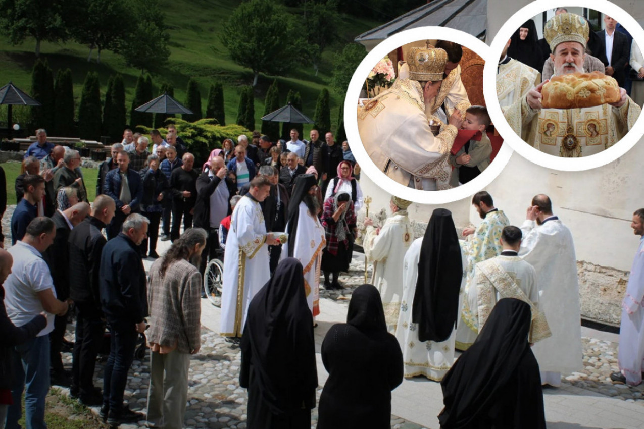 NEBO NAD MILEŠEVOM SE OTVORILO: Veličanstvene slike hramovne slave u nemanjićkoj svetinji