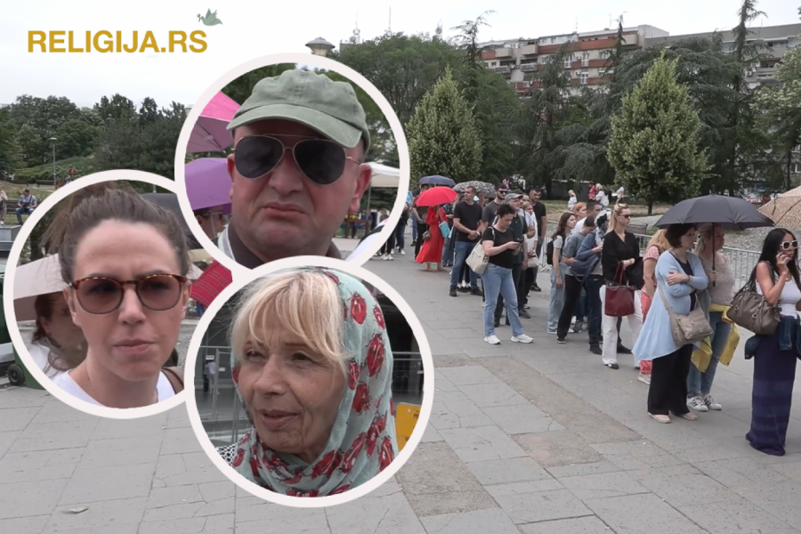 ŠTA KAŽU VERNICI KOJI SU DANAŠNJI PRAZNIK PROVELI ČEKAJUĆI DA SE POKLONE POJASU BOGORODICE: Veličanstvene scene redova koje ni kiša nije omela  (VIDEO)