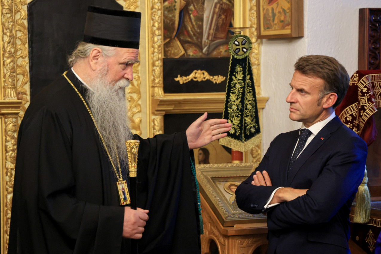 VAŽAN SUSRET IZA ZATVORENIH VRATA: Evo zašto je Emanuel Makron danas bio u Cetinjskom manastiru (FOTO)