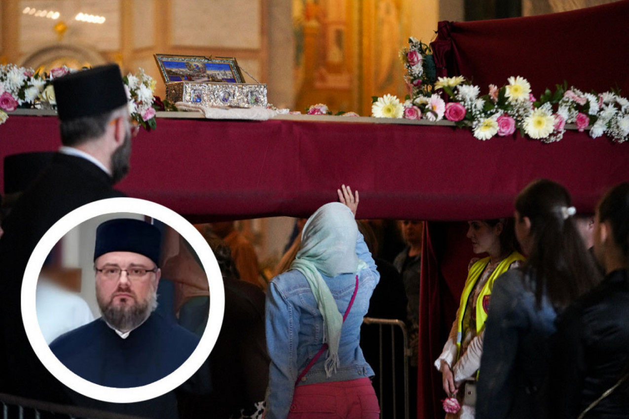 ČEMU SE MOGU NADATI NEPRAVOSLAVNI KOJI SU CELIVALI POJAS BOGORODICE U BEOGRADU! Otac Dejan o vekovnoj praksi Crkve