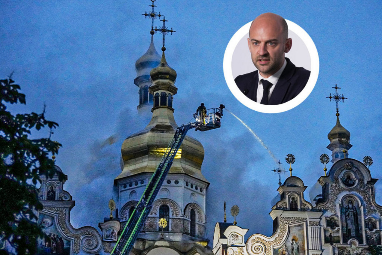 "ISTO JE KAO DA SU NAPALI NOTR-DAM!" Žan-Noel Baro oštro osudio udar na Kijevsko-pečersku lavru - NEPRIHVATLJIVO! (FOTO, VIDEO)