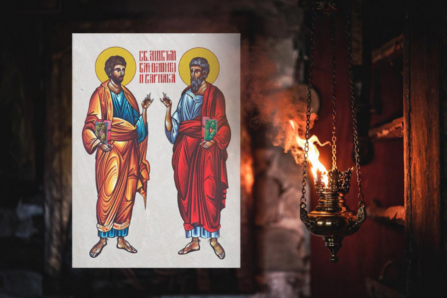 SUTRA JE CRNO SLOVO I VELIKI PRAZNIK! SPC slavi Svete apostole Vartolomeja i Varnavu!