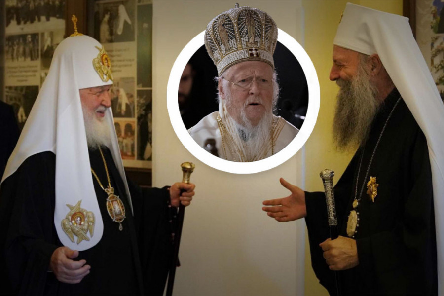 "ODGOVARAĆE PRED BOGOM!": Carigradski patrijarh Vartolomej udario na poglavare Srpske i Ruske crkve