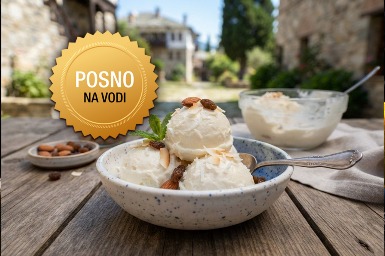 OVO JE SPAS ZA VRELE DANE AKO POSTITE NA VODI: Osvežavajući sladoled po receptu svetogorskih monaha od svega nekoliko sastojaka