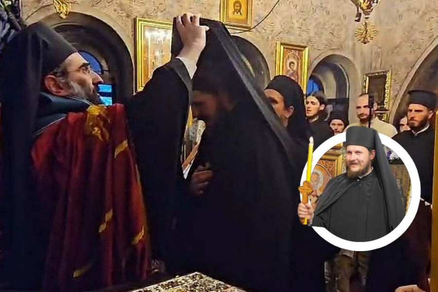 SRPSKA SVETA GORA DOBILA NOVOG MONAHA: Vladika Arsenije iskušeniku Aleksandru Eriću dao monaško ime Kalist (FOTO)