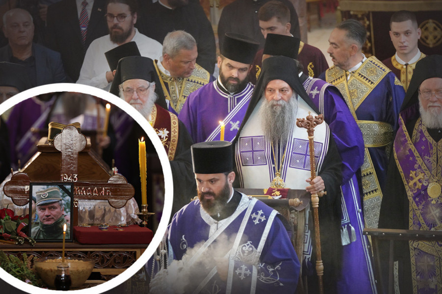 “MOLIMO SE DA MU GOSPOD OPROSTI SVAKI GREH”: Evo šta je patrijarh Porfirije poručio na opelu generalu Ratku Mladiću