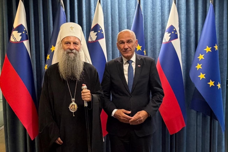 PATRIJARH PORFIRIJE I PREMIJER SLOVENIJE JANEZ JANŠA OTVORILI VAŽNE TEME: U razgovoru i poruka o životu pravoslavnih Srba u Sloveniji