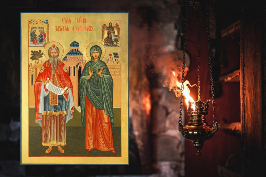 ONI SU RODITELJI SVETOG JOVANA PRETEČE I KRSTITELJA! Sutra slavimo Svetog proroka Zahariju i pravednu Jelisavetu!