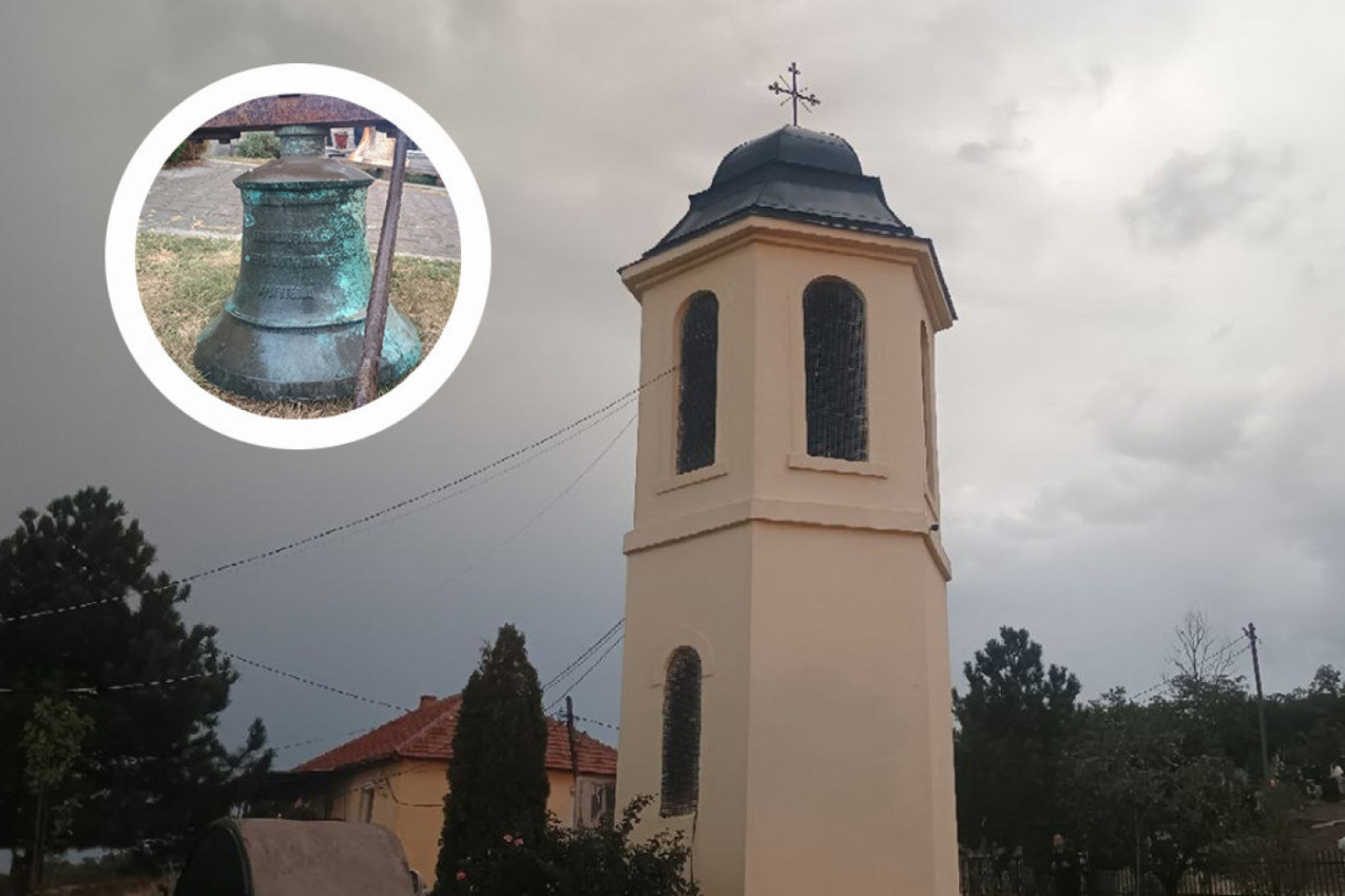 NOVI ZVUK SA STARE KOSOVSKE SVETINJE: Posle 102 godine na hramu u Babinom Mostu zamenjeno je zvono (VIDEO)