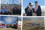 NA KAJMAKČALANU PONOVO ZVONILO ZA SRPSKE JUNAKE: Vladika Aleksej služio pomen i osveštao novo zvono na mestu velike žrtve (FOTO)
